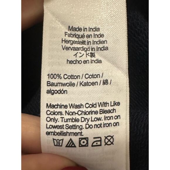 J. Crew navy blue long sleeves sequin collar detail top size XS - Picture 4 of 14